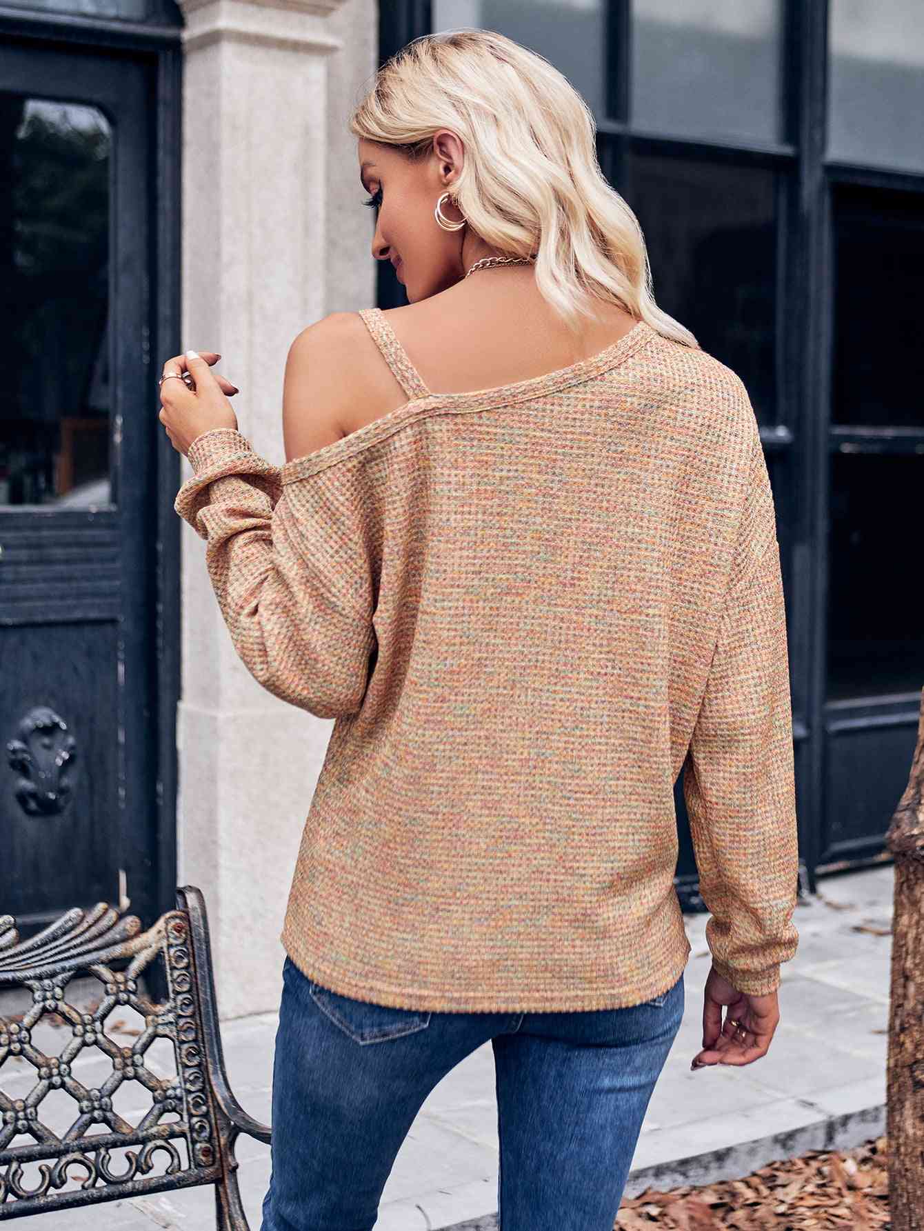 Can't Drop Me Long Sleeve Knit Top