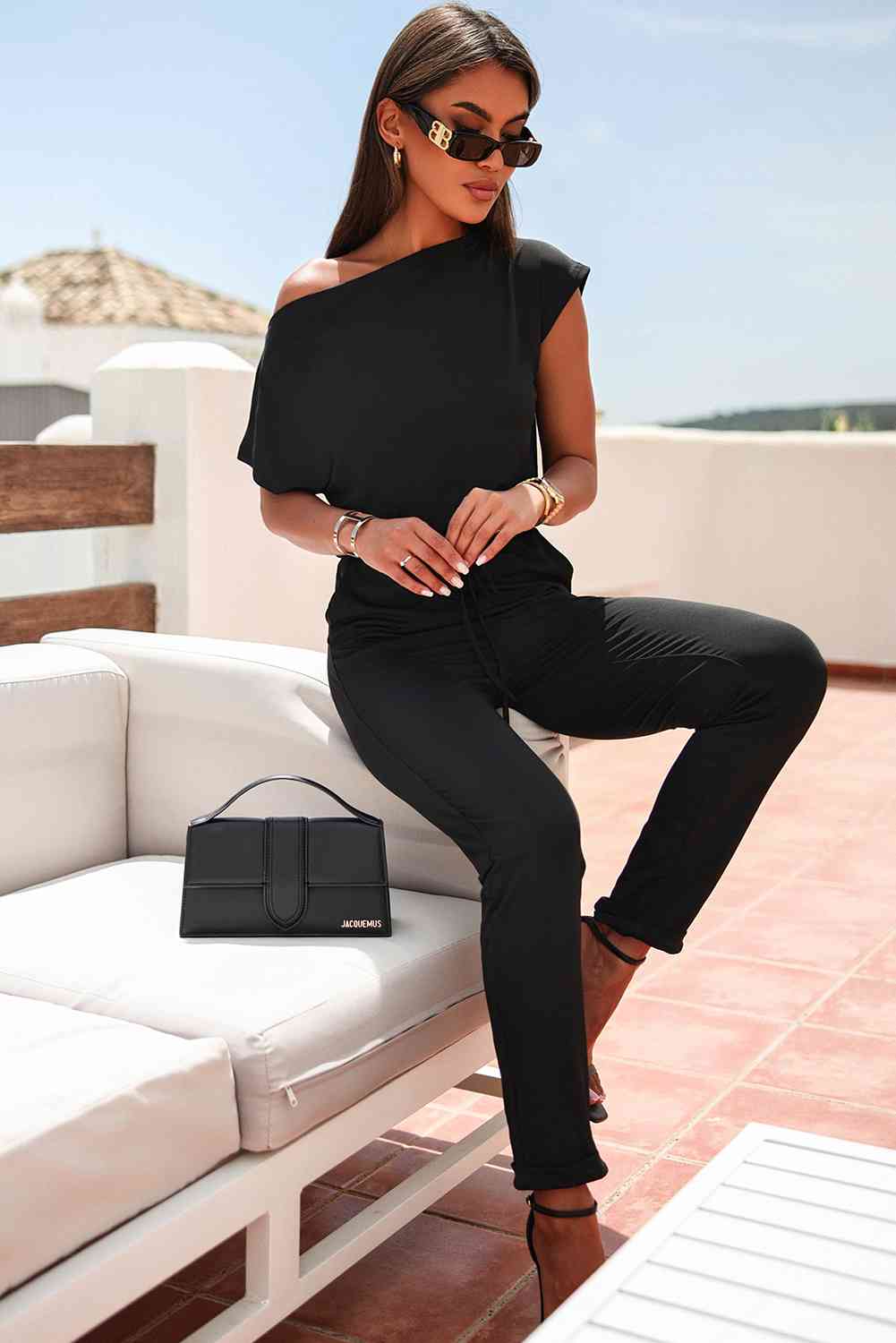 Busy Babe Drawstring Jumpsuit with Pockets
