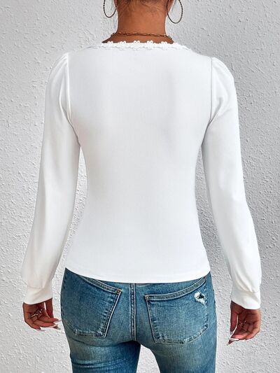 Desire Scoop Neck Long Sleeve T-Shirt