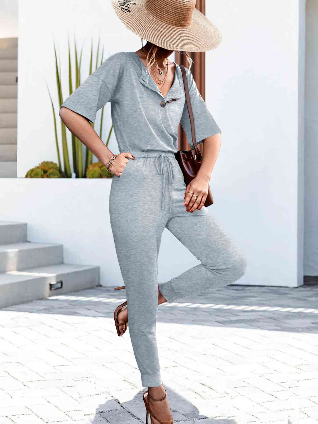 Day2Day Round Neck Jumpsuit