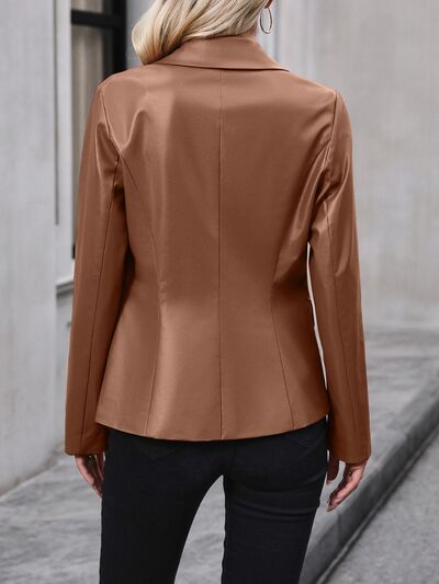 Button Up Collared Blazer