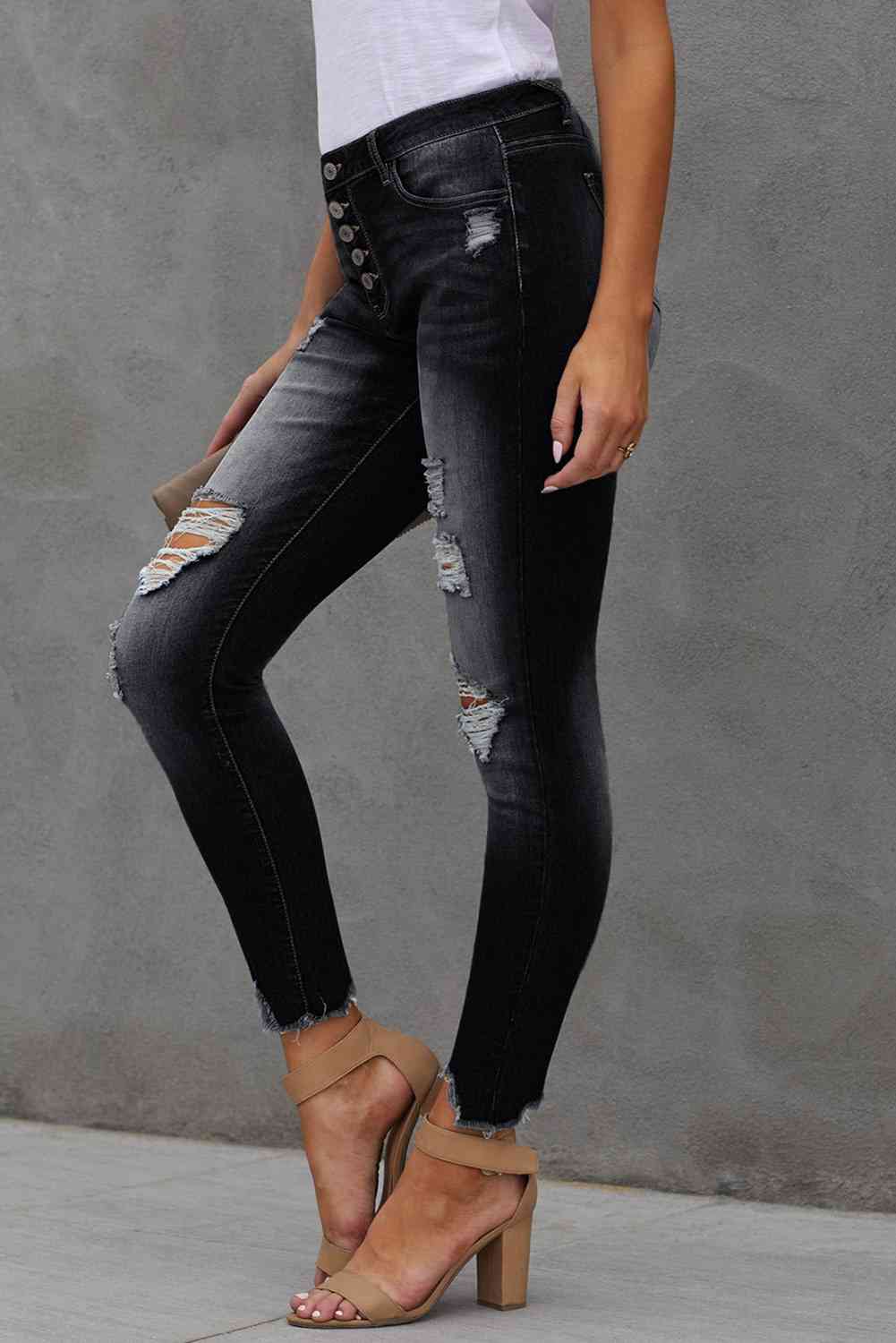 Baeful Ankle-Length Skinny Jeans