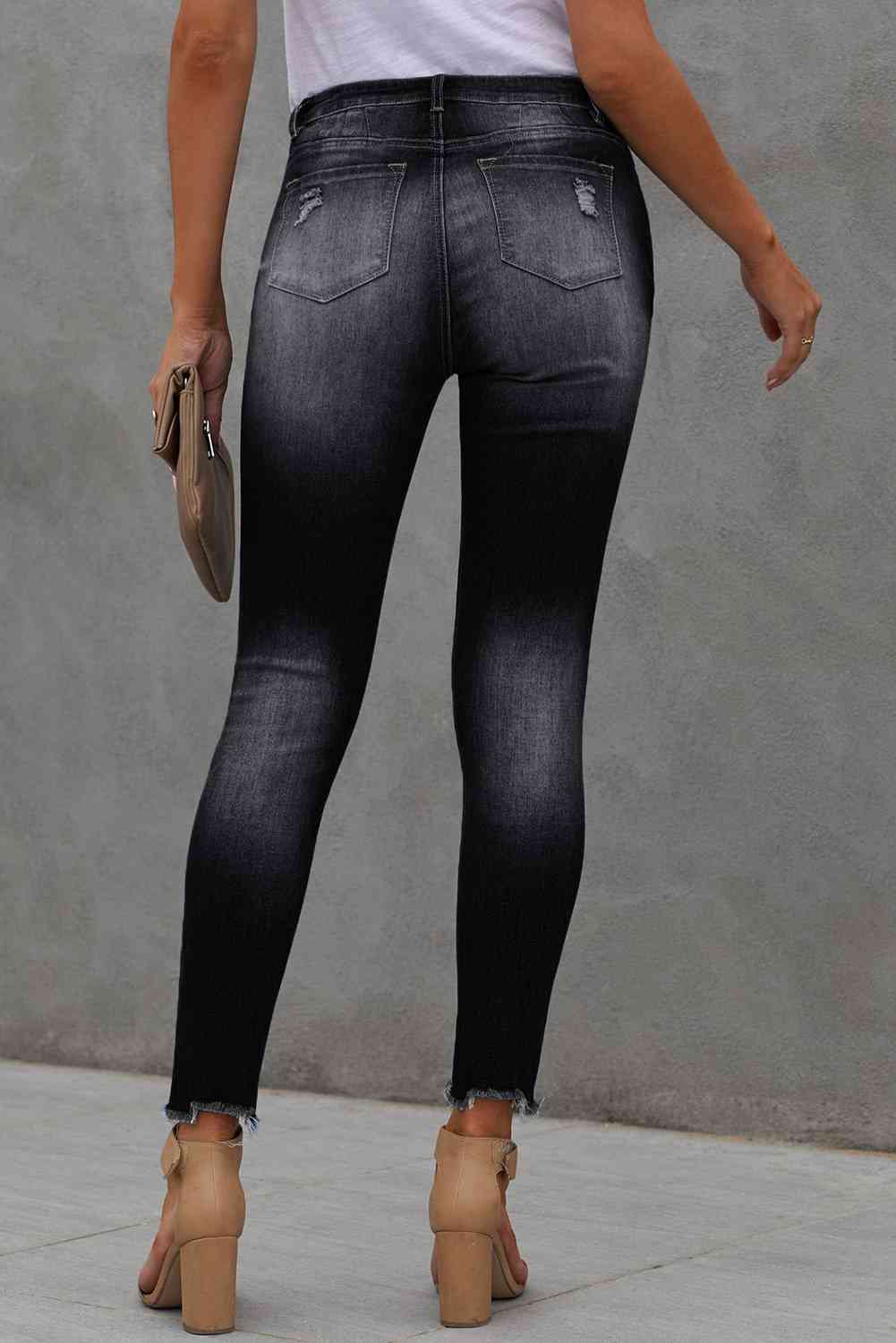 Baeful Ankle-Length Skinny Jeans