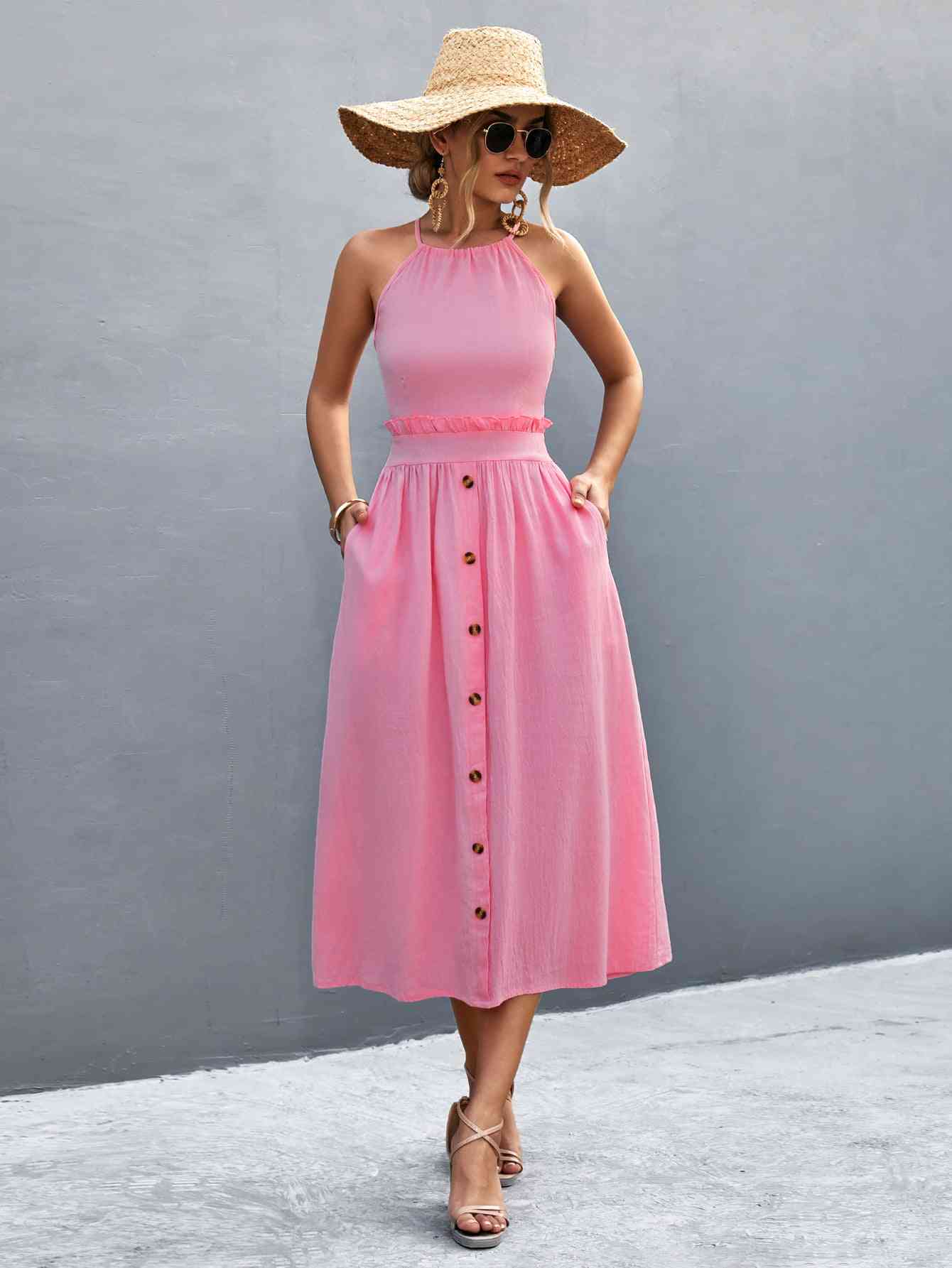 No Cheap Frills Midi Dress