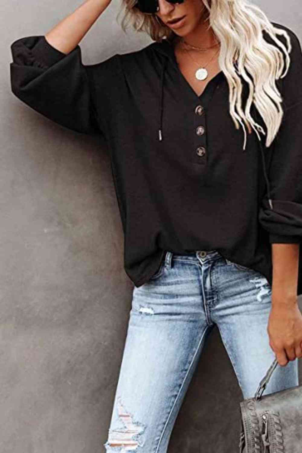 Drop Shoulder Hoodie