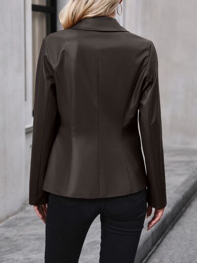 Button Up Collared Blazer