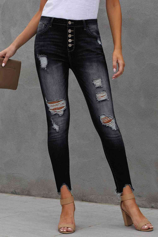 Baeful Ankle-Length Skinny Jeans